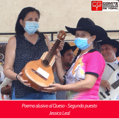 Segundo puesto Poema alusivo al queso